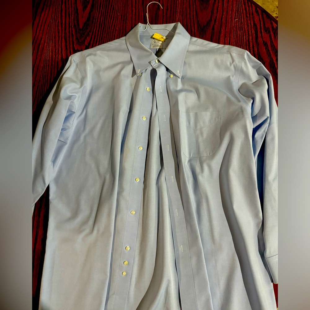 Blue Brooks Brothers dress shirt 17 1/2- 34